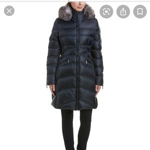 Dawn Levy Cloe Fitted Puffer with Fox Fur Collar